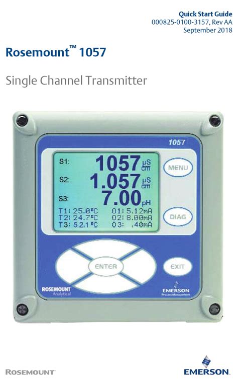 Rosemount 1057  Overview Rosemount™ 1057 Triple Channel Transmitter Specs Enclosure Rating Polycarbonate